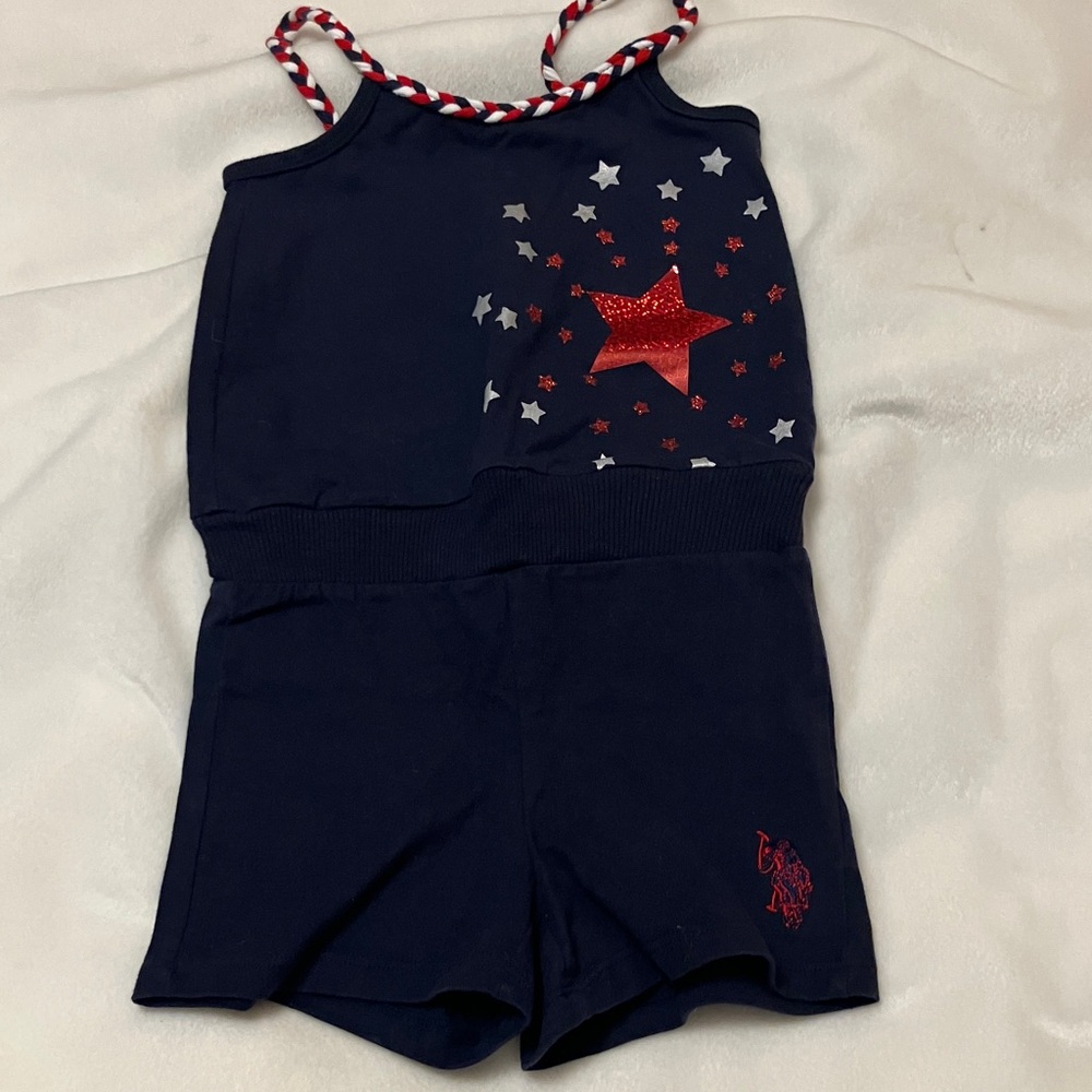 4T Girls bundle NWT Gymboree long sleeve Jean shirt, + red Oshkosh velvet pants+ - Picture 15 of 16